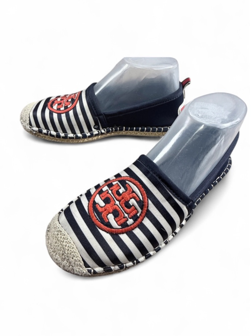 Tory Burch Water Espadrille collab with Sea Star Beachwear, Navy/New Ivory. - Picture 4 of 8
